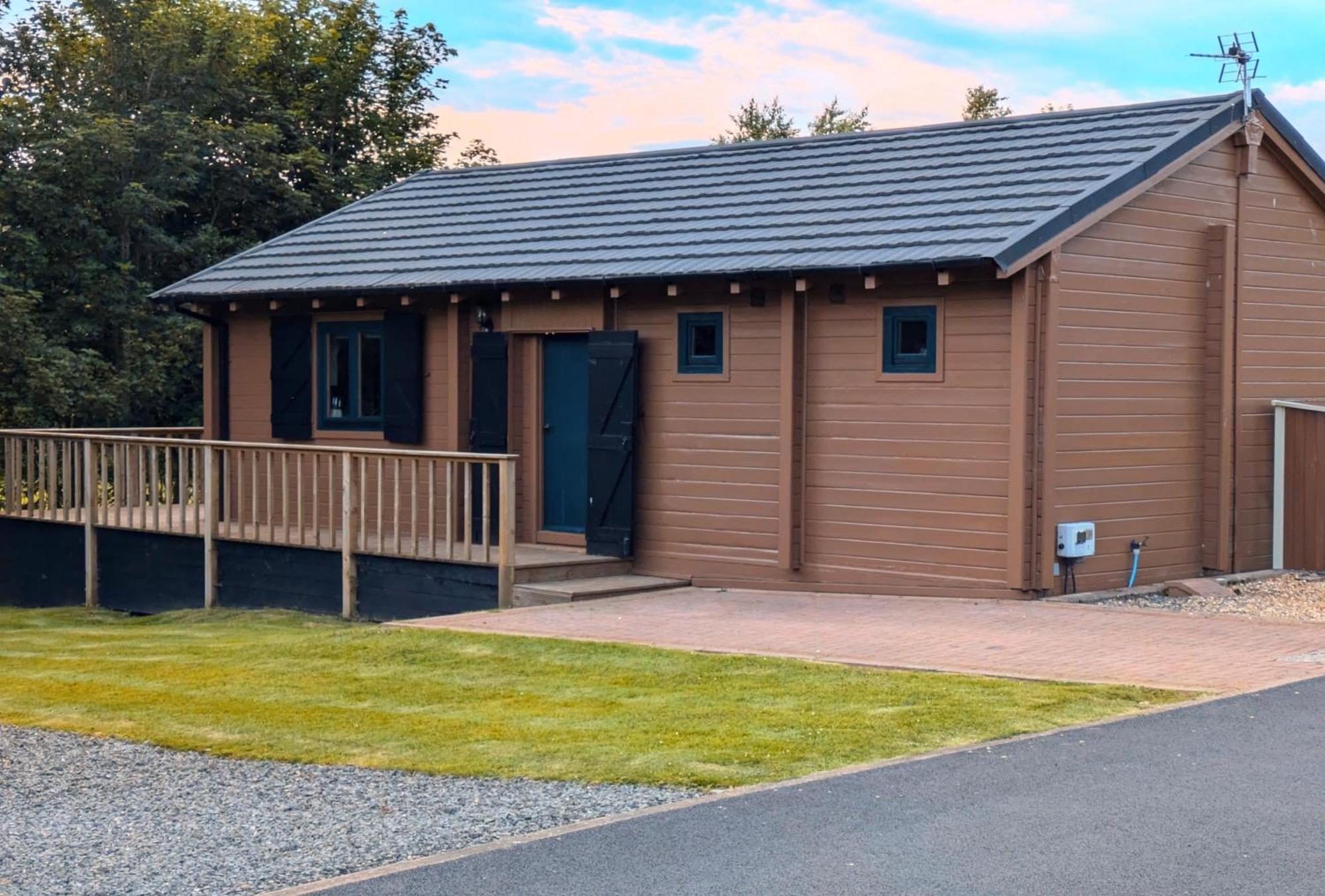 Rustic Lodge Retreat At Riverview Holiday Park Newcastleton Luaran gambar